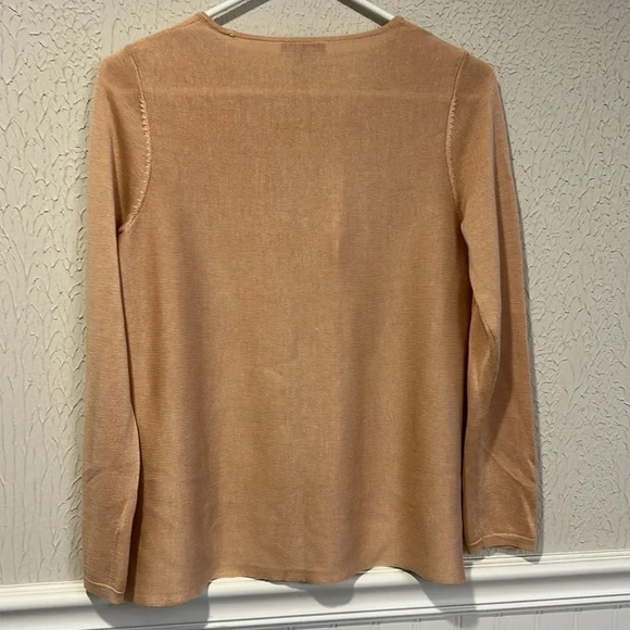 Eileen Fisher blush light weight sweater size small petite - Picture 5 of 7